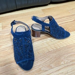 Franco Sarto Navy suede sandal